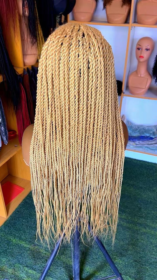 Blonde Fulani Tribal Cornrow Wig | Lace Front Braided Wig